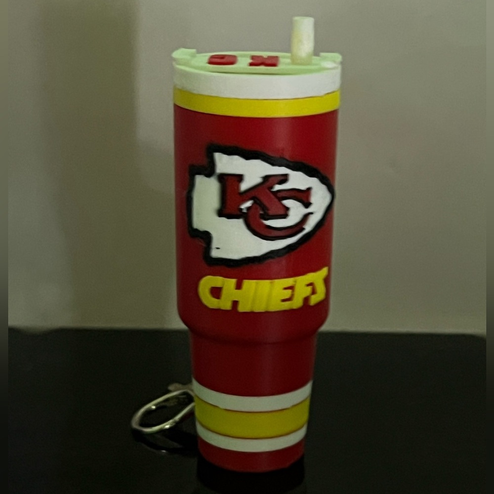 Kansas City Chiefs football Mini Tumbler keychain